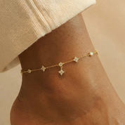 Ophelia Sparkling Clover Anklet