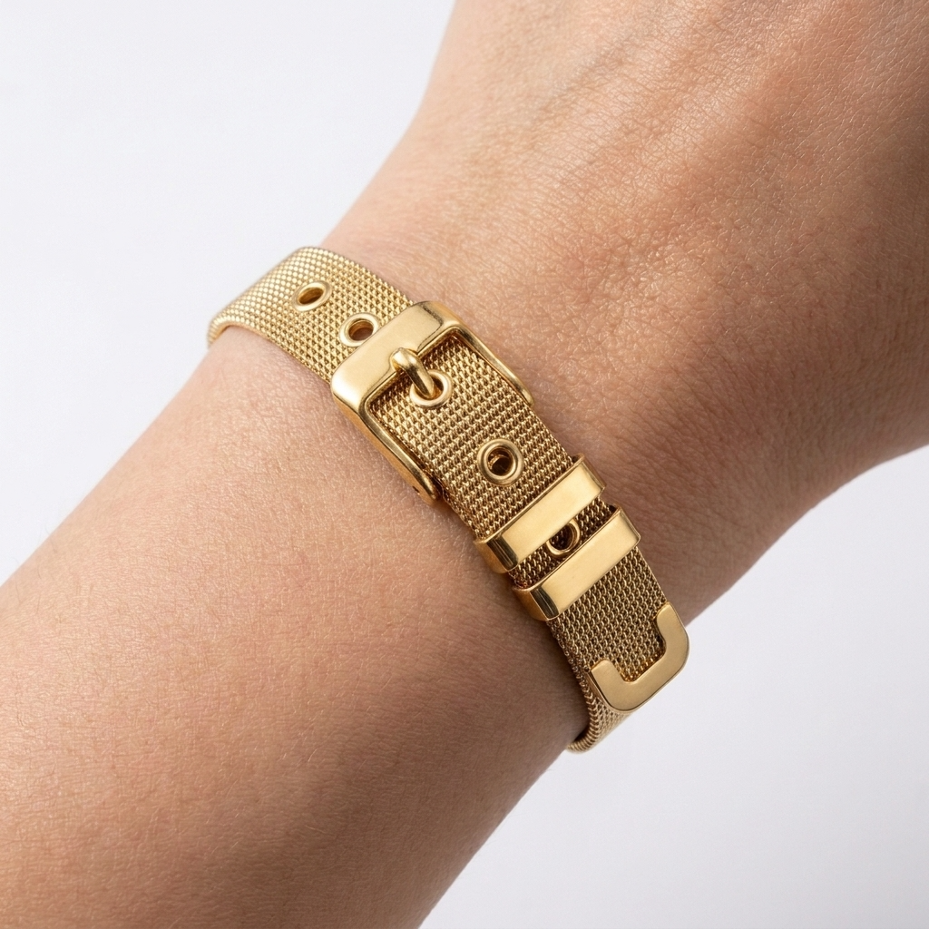Luna Gold Strap Bracelet