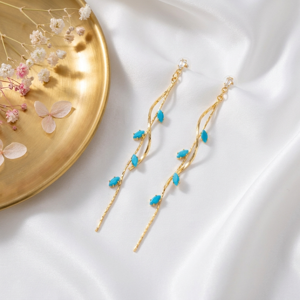 Ethereal Turquoise Drops