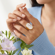 Mother of Pearl Statement Ring