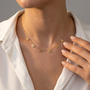 Spaced Initial Necklace