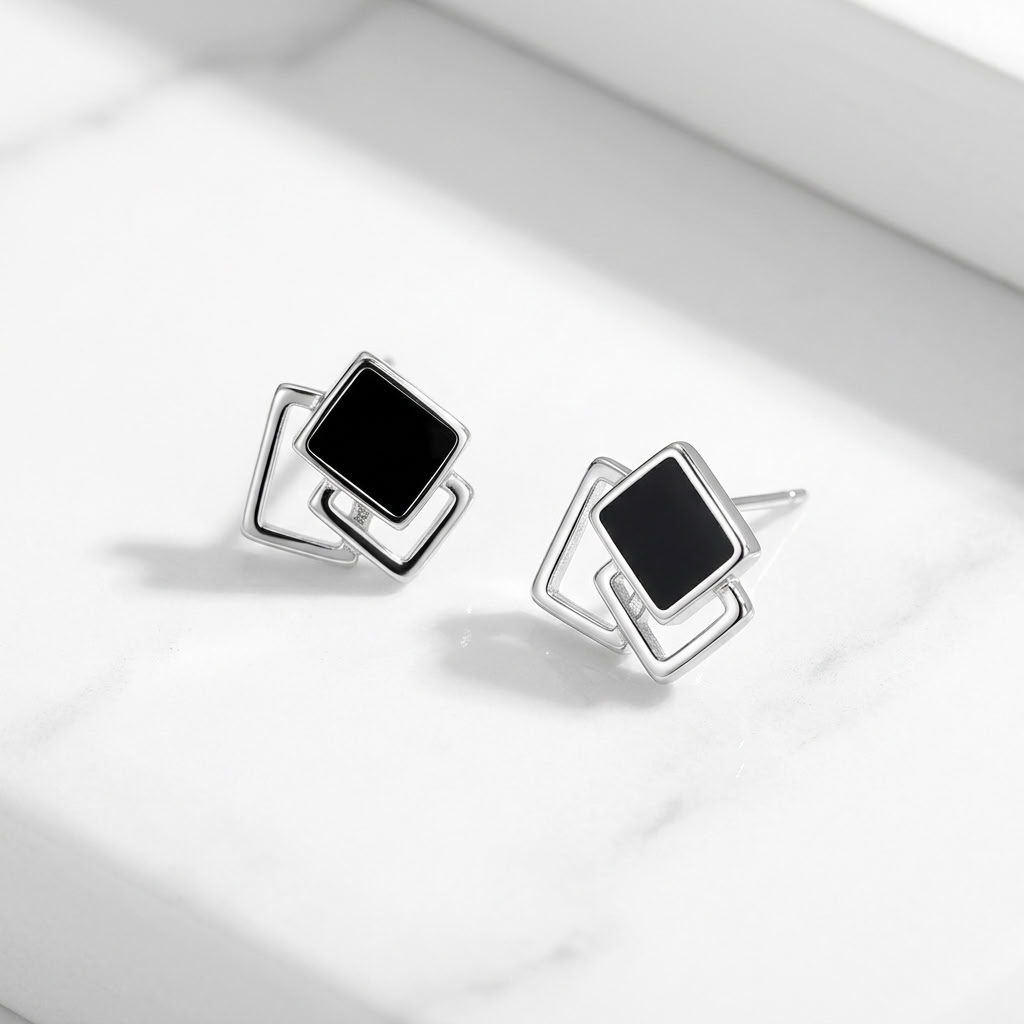 Margaux Square Stud Earrings