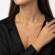 Golden Hour Lariat Necklace