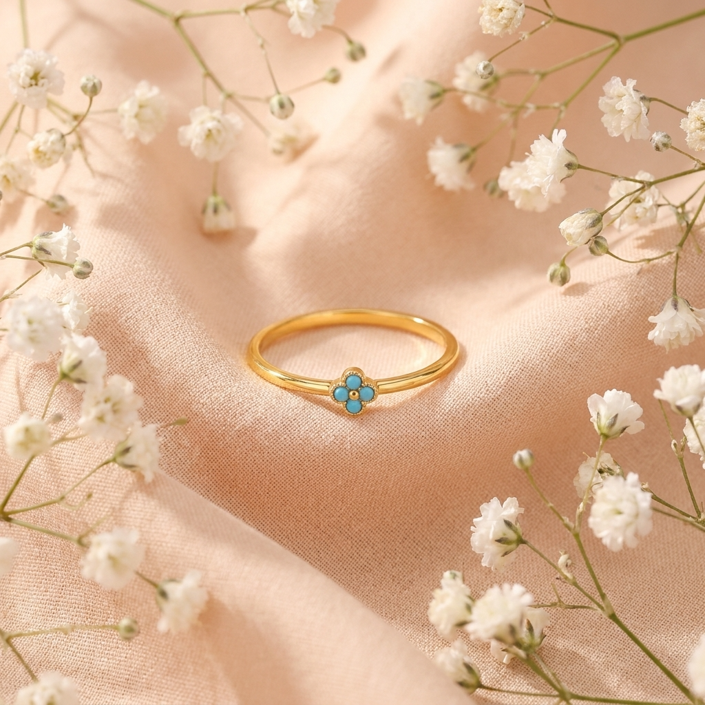 Teya  Aqua Blue Ring