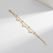 Cleo Layered Heart Bracelet
