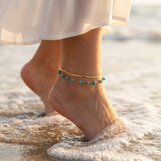 Naya Turquoise Bead Anklet