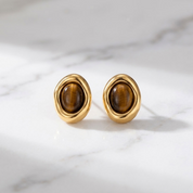 Sienna Tiger's Eye Stud Earrings