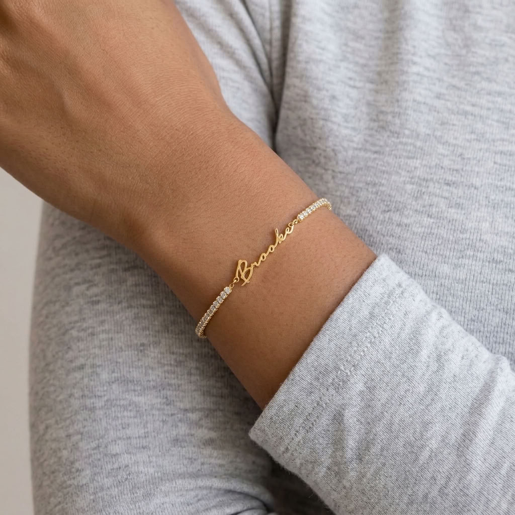 Léonie Personalized Tennis Bracelet