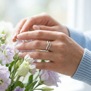 Double Chevron Silver Ring