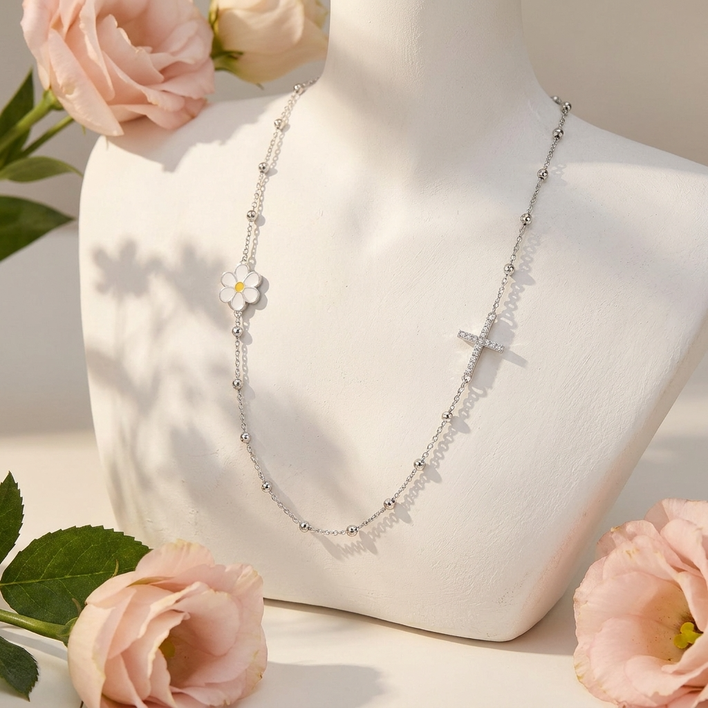 Talia Silver Necklace