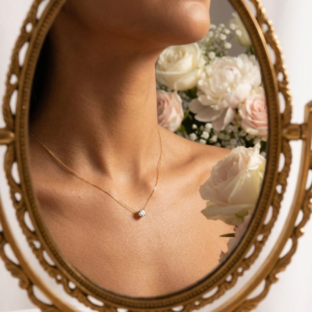 Yara Circle Crystal Necklace
