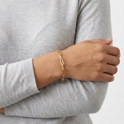 Gold Paperclip Chain Bracelet