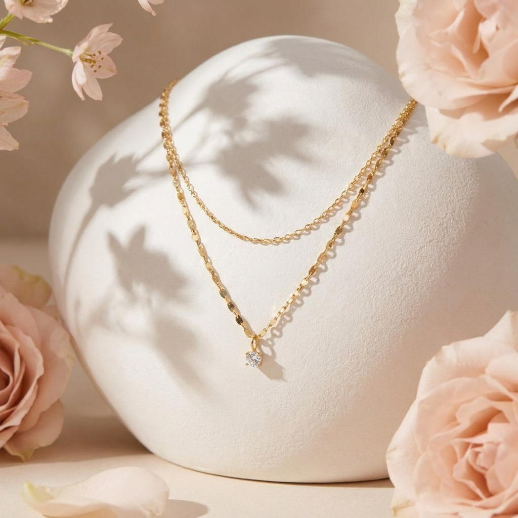 Crystal Teardrop Necklace