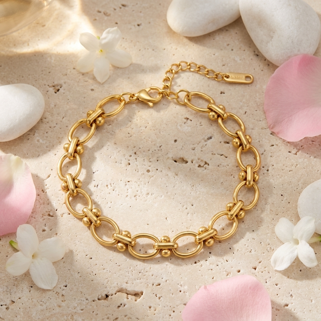 Classic Gold Link Bracelet