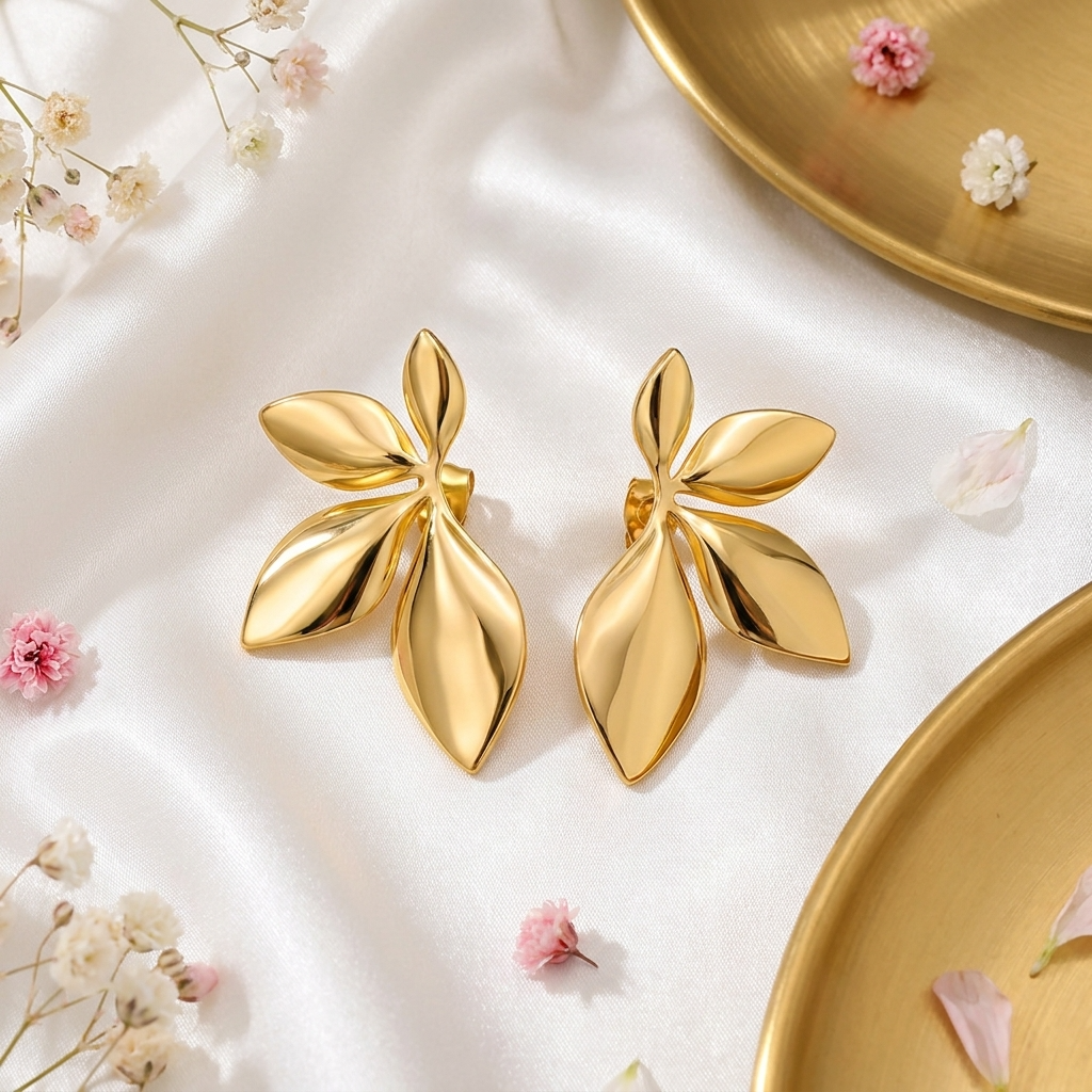 Sculpted Foliage Earrings