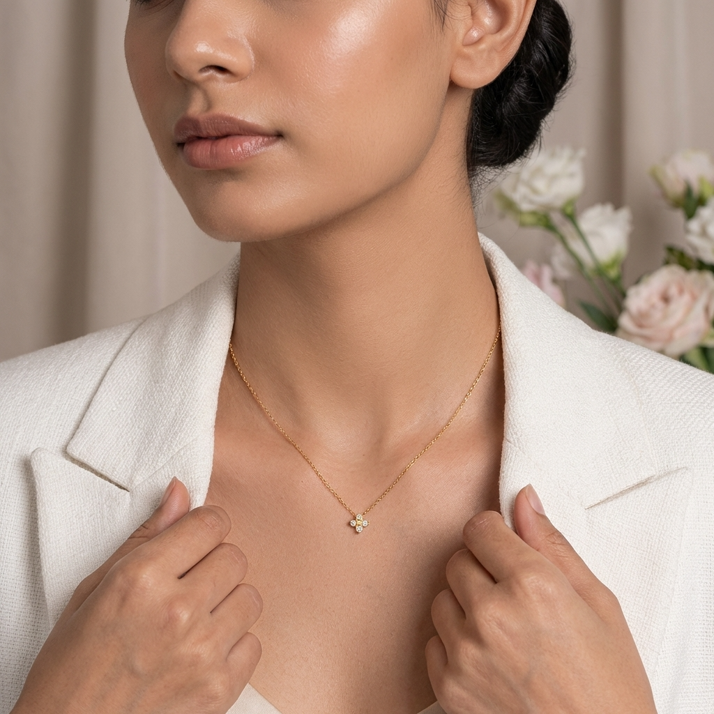 Iris Clover Necklace