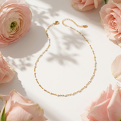 Isla White Bead Necklace