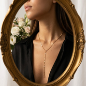 Golden Hour Lariat Necklace