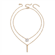 Coralie Layered Teardrop Necklace Set