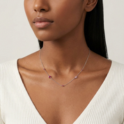 Mireille Rose Zircon Necklace