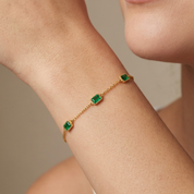 Gem Emerald Bracelet