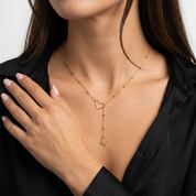 Sweetheart Initial Lariat Necklace