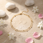 Brielle Double Strand Anklet