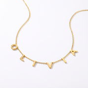 Spaced Initial Necklace