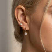 Malia Floral Crystal Earrings Set