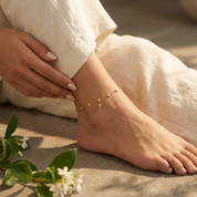 Ophelia Sparkling Clover Anklet