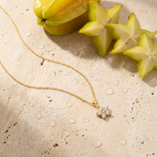 Freya Crystal Flower Necklace