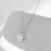 Elara Silver Pendant Necklace - NAVALLI