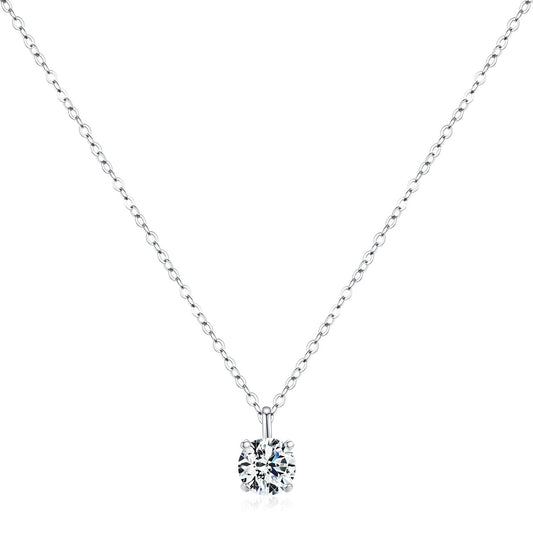 Elara Silver Pendant Necklace - NAVALLI