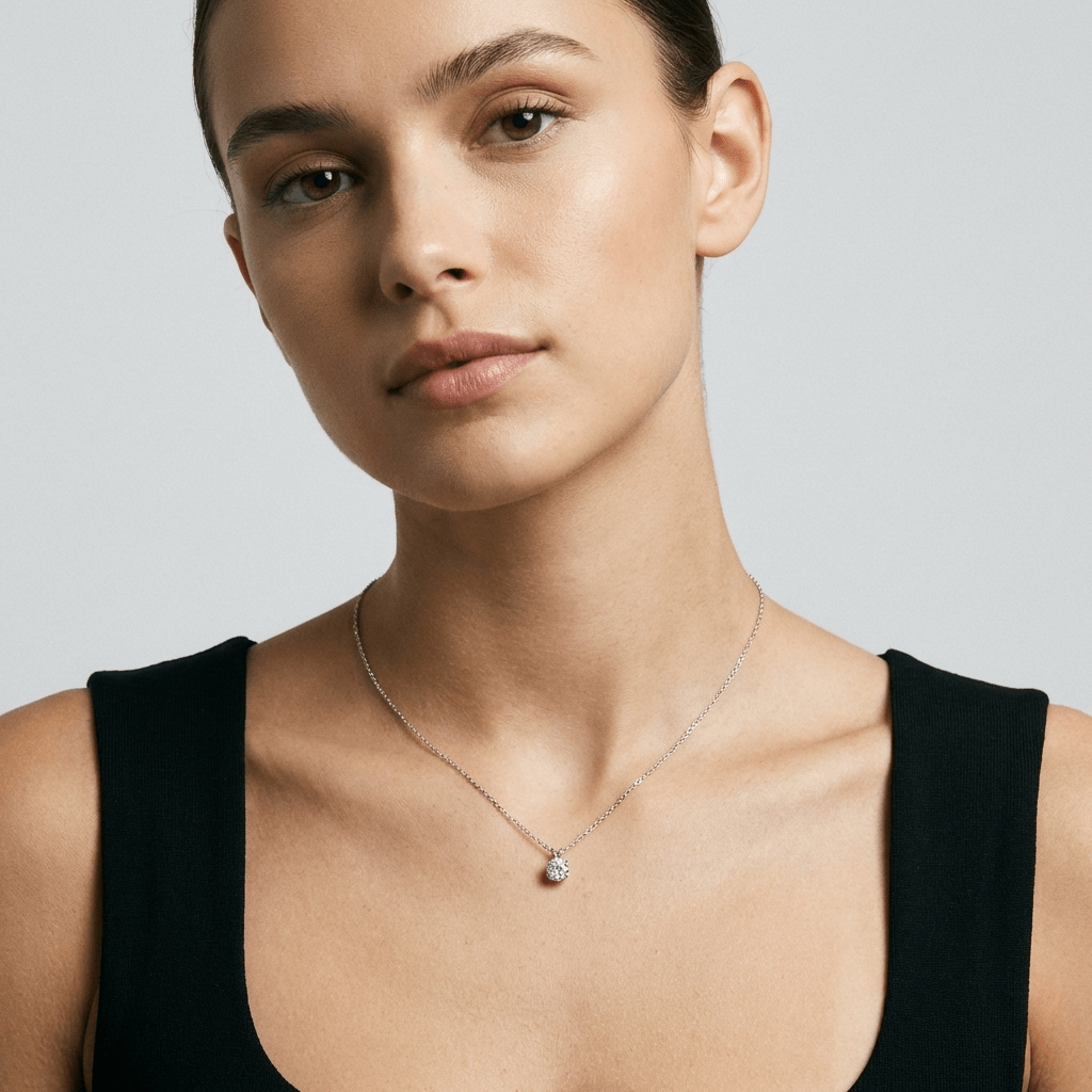 Elara Silver Pendant Necklace - 2