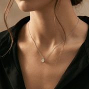 Elara Silver Pendant Necklace - 1