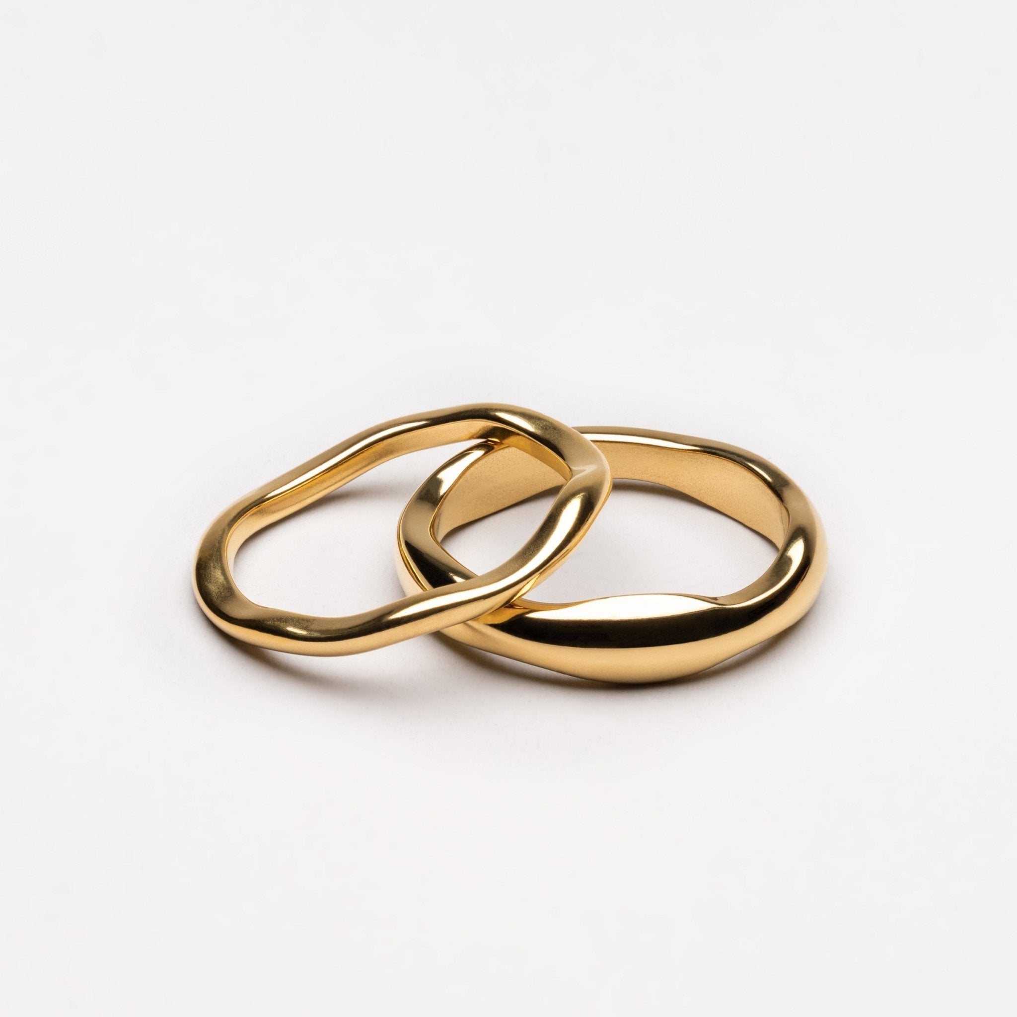Elara Stackable Rings - 5 - Gold - 3