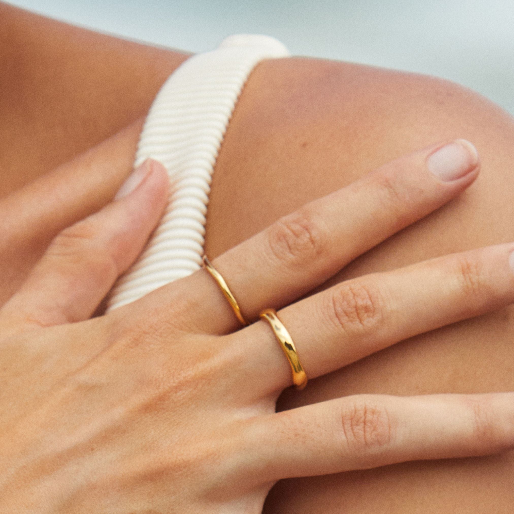 Elara Stackable Rings - 5 - Gold - 1