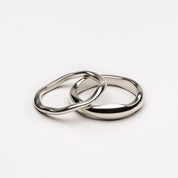 Elara Stackable Rings - 5 - Silver - 4
