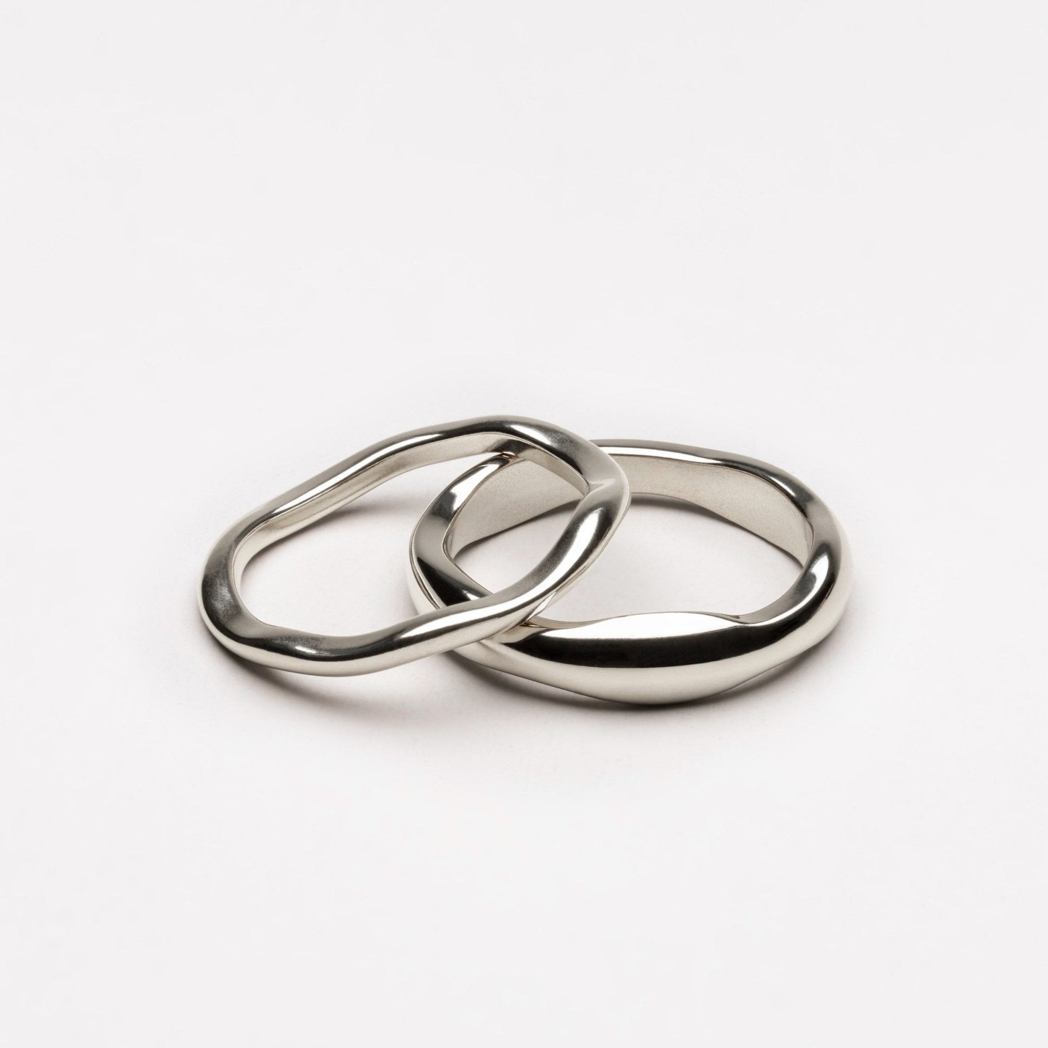Elara Stackable Rings - 5 - Silver - 4