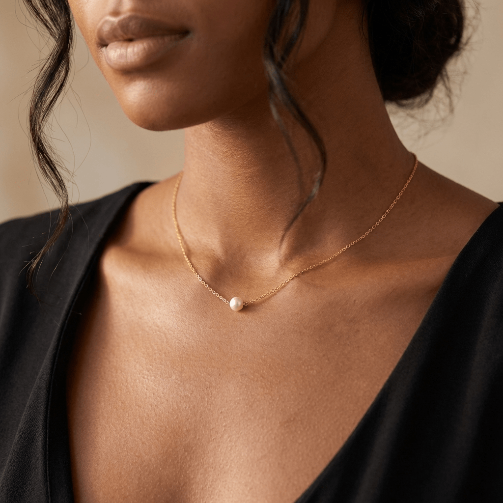 Elegant Pearl Necklace - Necklace - 2