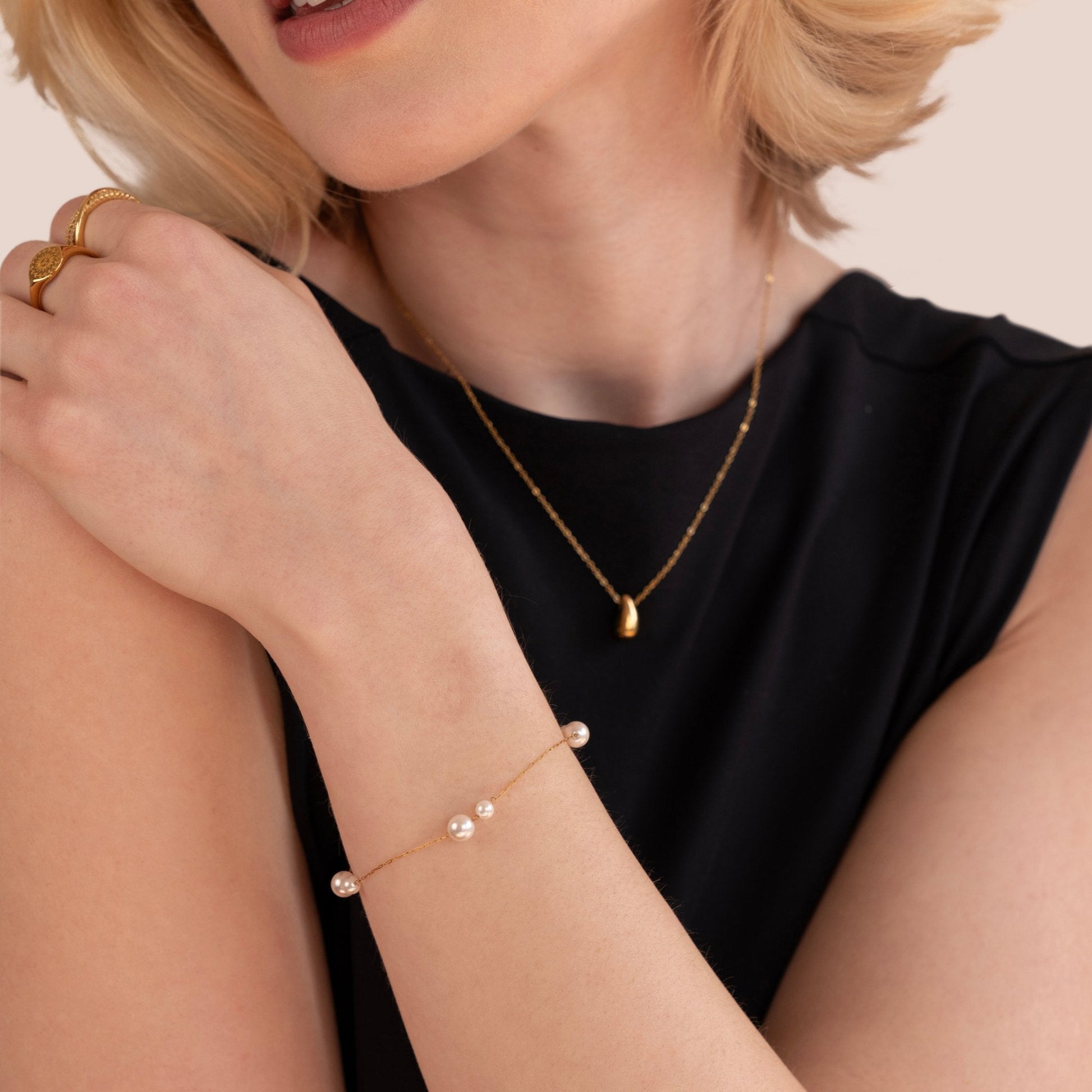Elena Dainty Pearl Bracelet - My StoreBracelet