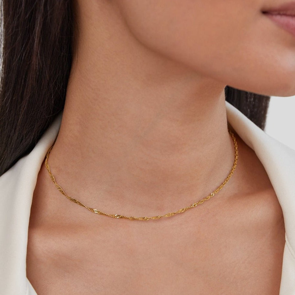 Elina Twist Chain Necklace - Necklace - 1