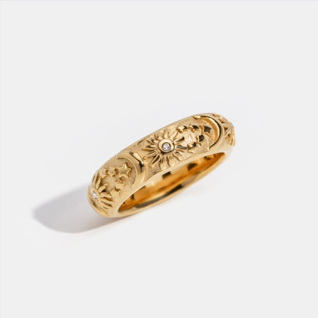 Elodie Celestial Gold Ring - NAVALLIRing