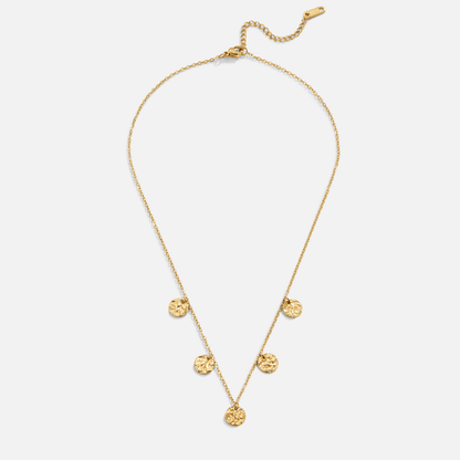 Elodie Hammered Coin Necklace - My StoreNecklace