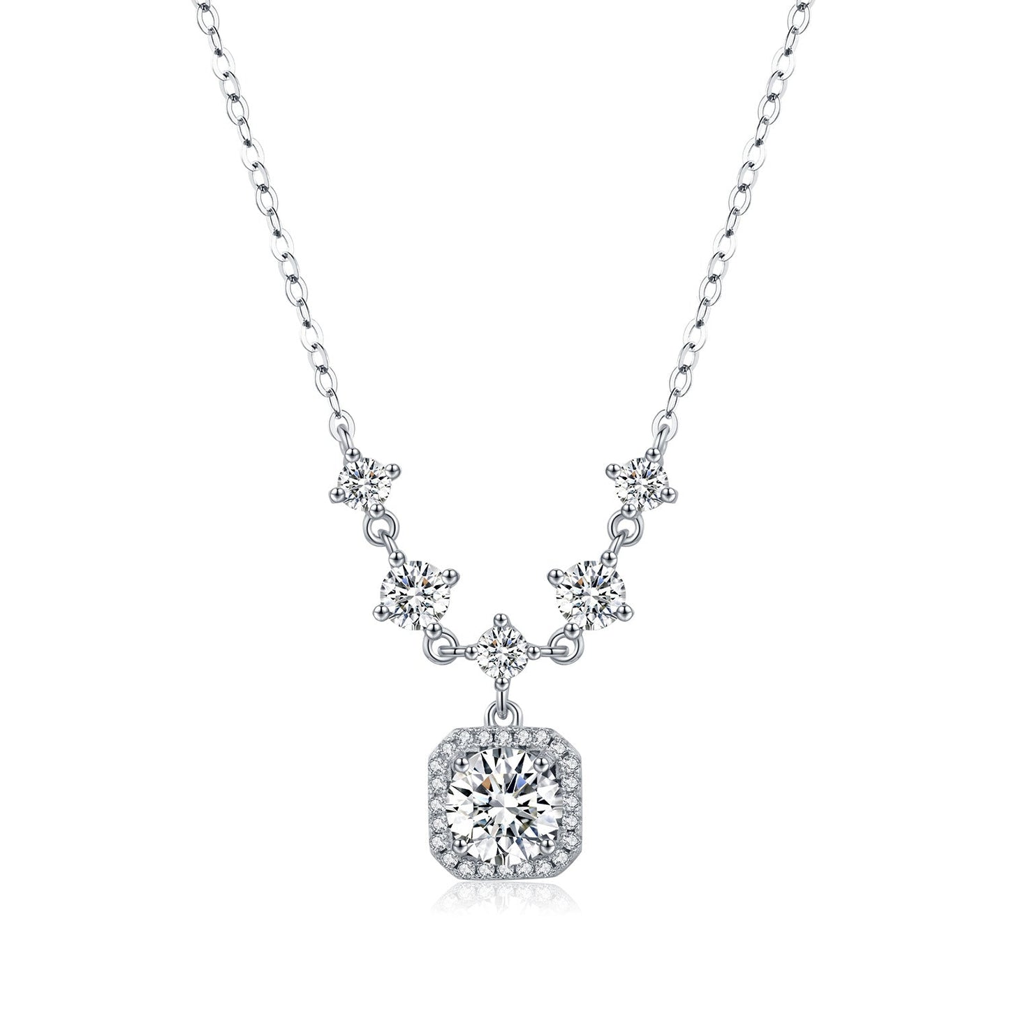 Elodie Silver Pendant Necklace - NAVALLI