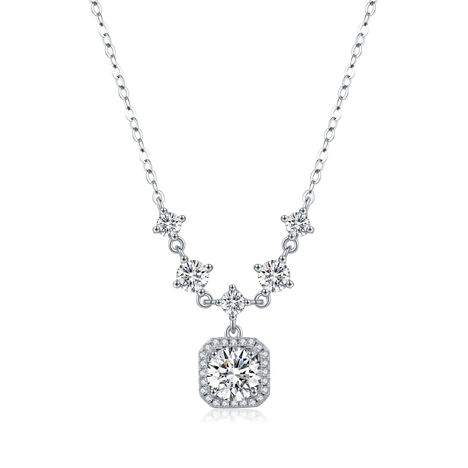 Elodie Silver Pendant Necklace - NAVALLI