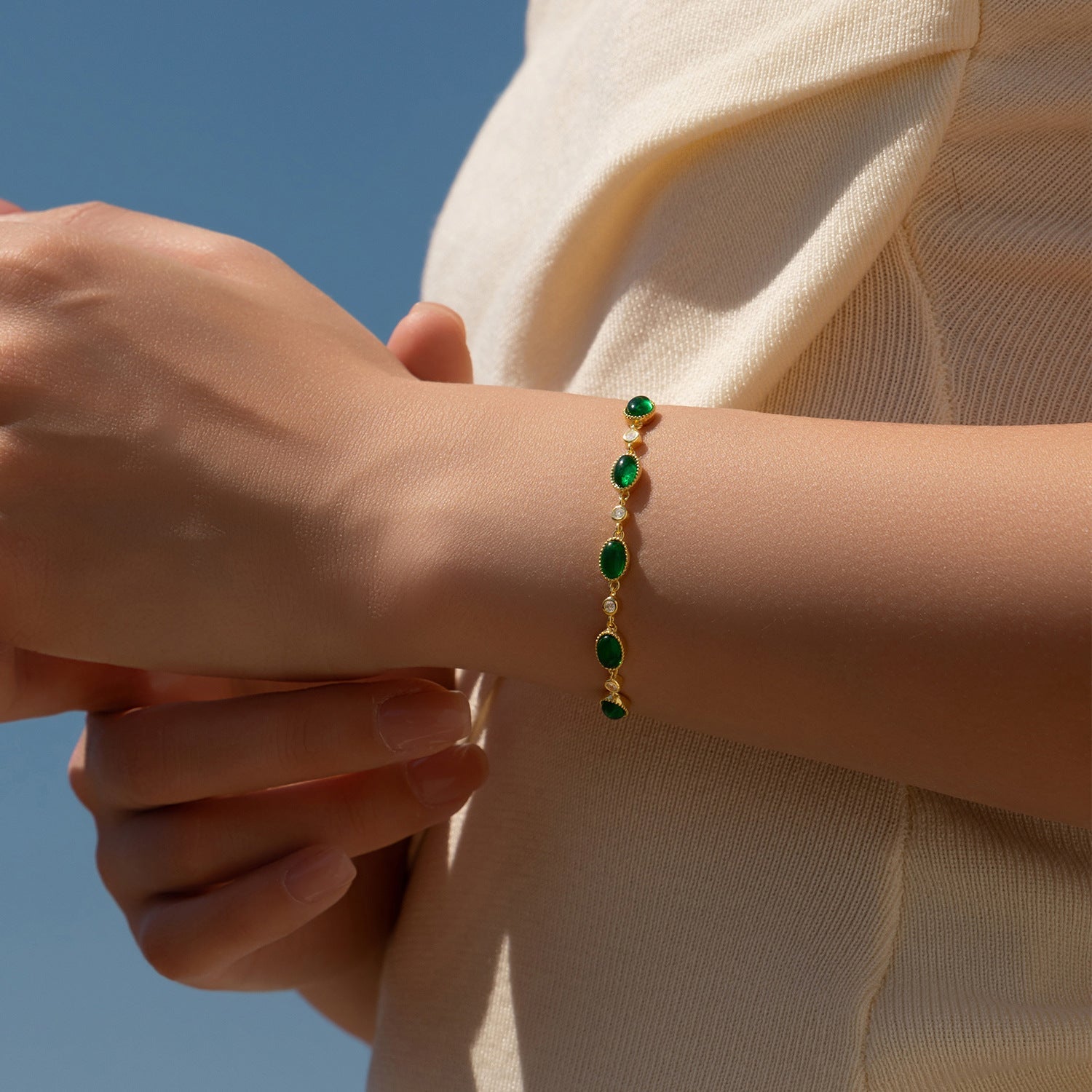 Elodie Sterling Silver Bracelet - 1