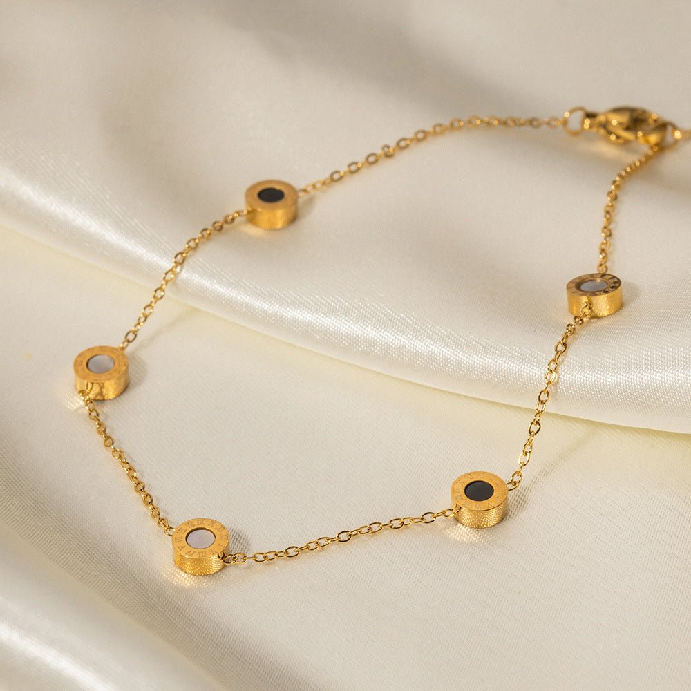 Elowen Dainty Gold Anklet - NAVALLI
