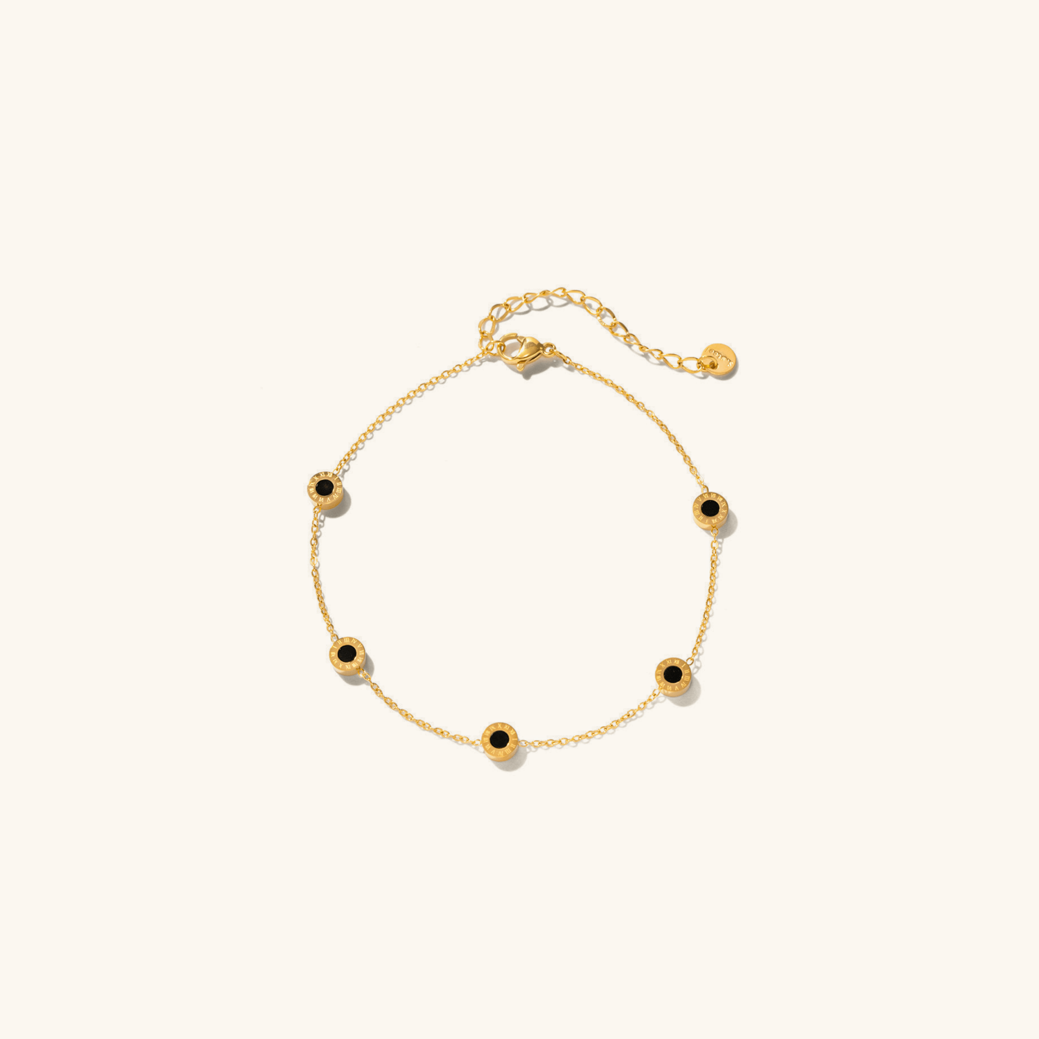 Elowen Dainty Gold Anklet - 1