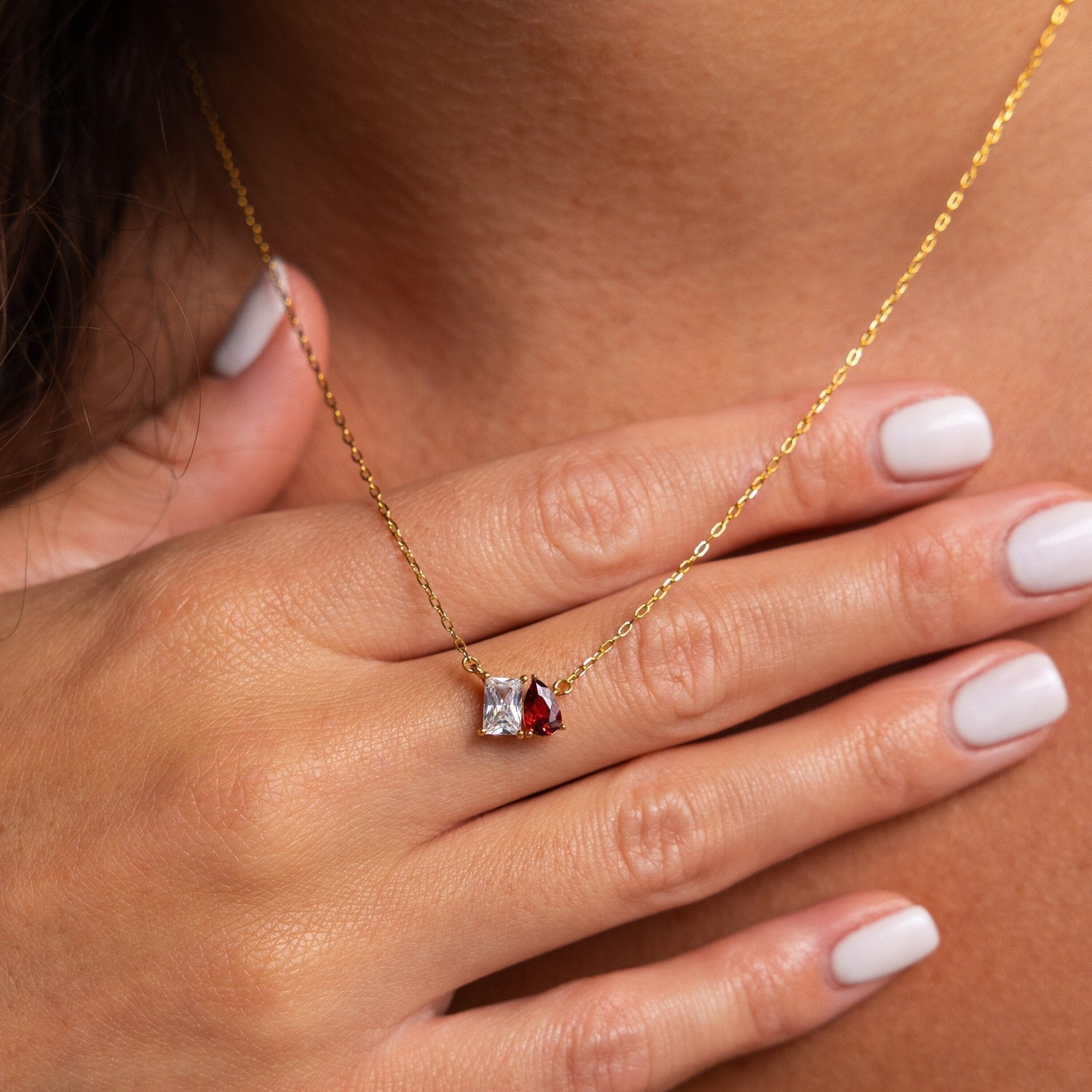 Elysia Birthstone Necklace - NAVALLINecklaces
